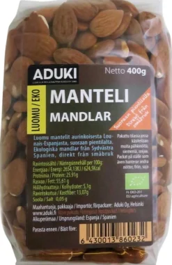 Aduki luomu manteli 400g