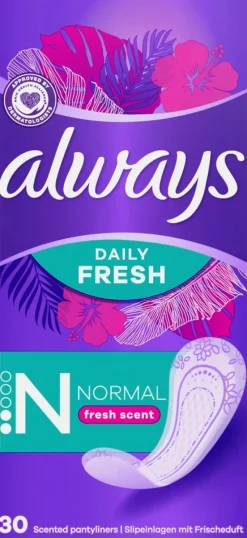 Always 30kpl Daily Fresh Normal Pikkuhousunsuoja