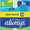 Always 30kpl Ultra Day Light/Medium S1 terveysside