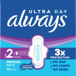 Always 12kpl Ultra Day Medium S2 with wings terveysside