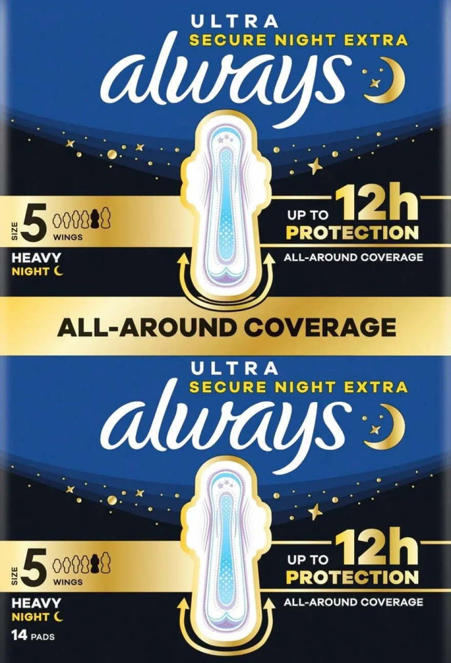 Always Ultra Secure Heavy Night S5 with wings terveysside