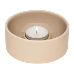 Arabia kynttilälyhty Kirnu 11x5 cm beige