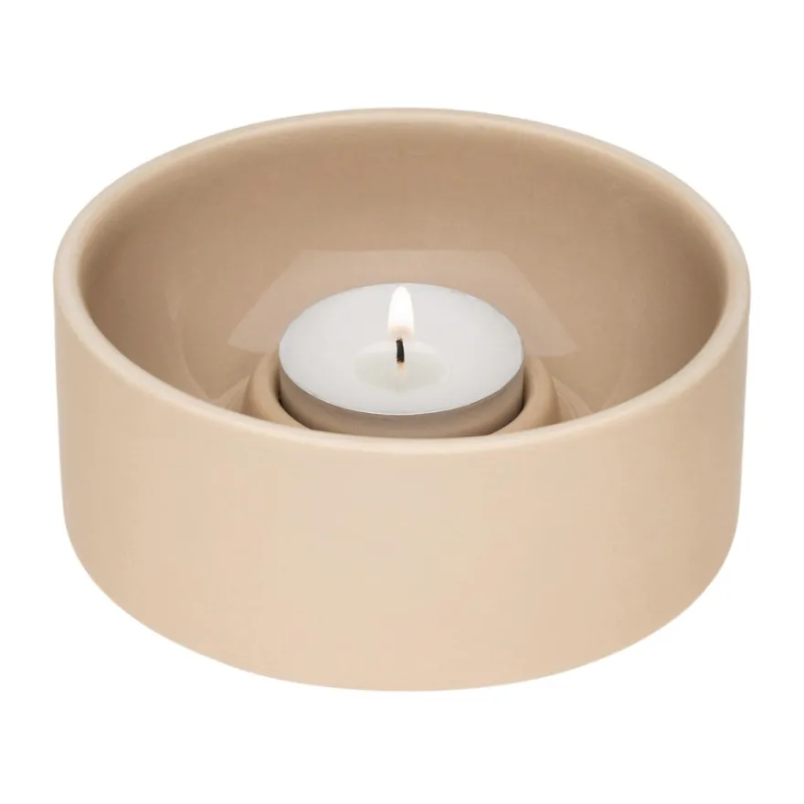 Arabia kynttilälyhty Kirnu 11x5 cm beige