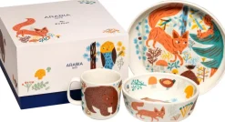 Arabia Poppoo Ystävät 3-setti lastenastiasto
