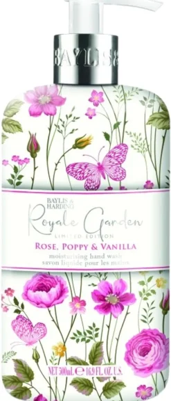 Baylis & Harding Royale Garden Rose, Poppy & Vanilla 500ml käsisaippua