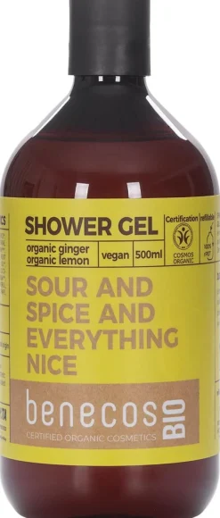 benecosBIO luomu inkivääri + sitruuna suihkugeeli 500 ml