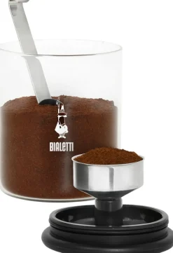 Bialetti kahvipurkki kahvimitalla, lasi