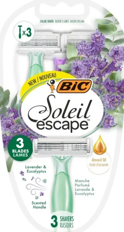 BIC varsiterä Soleil Escape 3 Lavender & Eucalyptus 3-pack