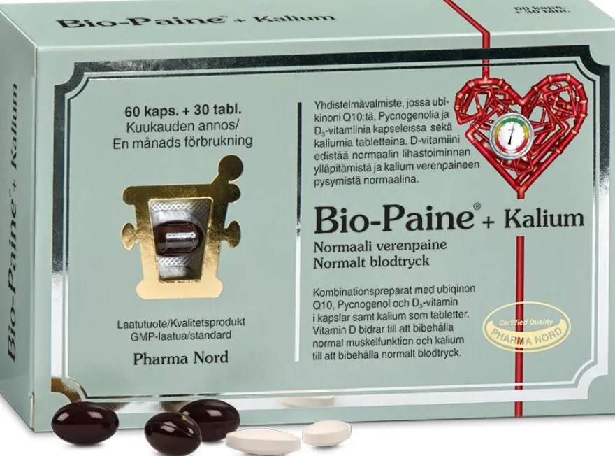 Bio-Paine®+ Kalium ravintolisä 60 kaps. + 30 tabl.