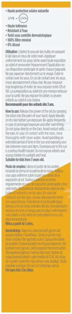 Bioregena sunscreen spray kids spf50 lasten aurinkosuojasuihke 90ml