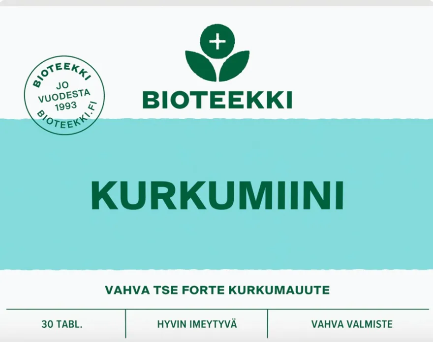 Bioteekki Kurkumiini ravintolisä 30 tabl.