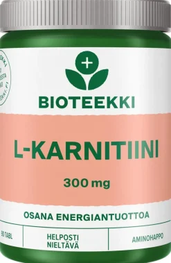 Bioteekki L-Karnitiini 300 mg ravintolisä 90 tabl.