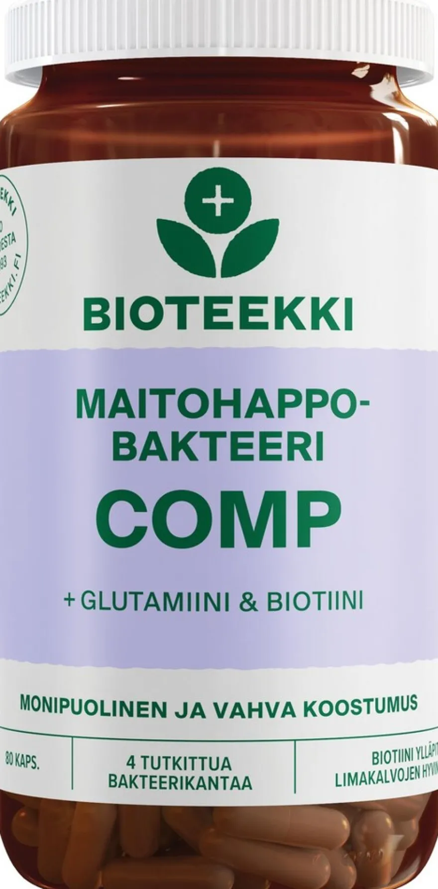 Bioteekki Maitohappobakteeri Comp 80 kaps.