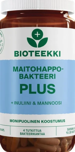 Bioteekki Maitohappobakteeri Plus 100 kaps.