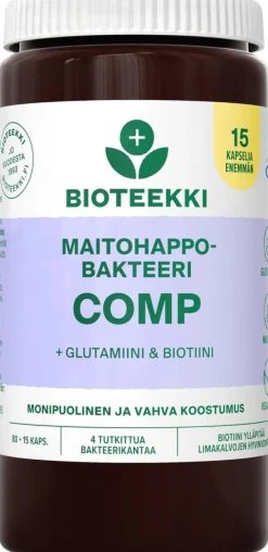 Bioteekki maitohappobakteeri Comp 80+15 kaps