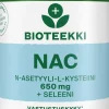 Bioteekki NAC 650 mg + Seleeni ravintolisä 60 tabl.