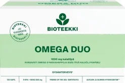 Bioteekki Omega Duo rasvahappovalmiste ravintolisä 120 kaps.