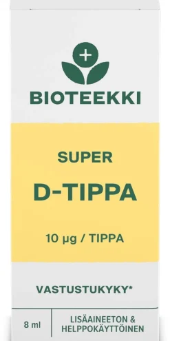 Bioteekki Super D-tippa ravintolisä 8 ml