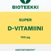Bioteekki Super D-vitamiini 100 mikrog. ravintolisä 60 kaps.
