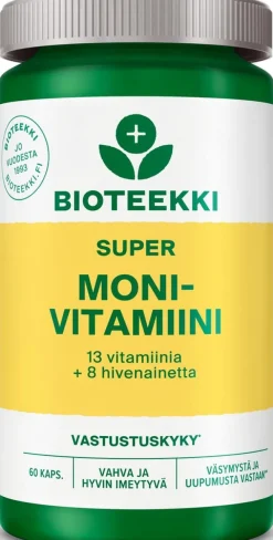 Bioteekki Super Monivitamiini ravintolisä 60 kaps.