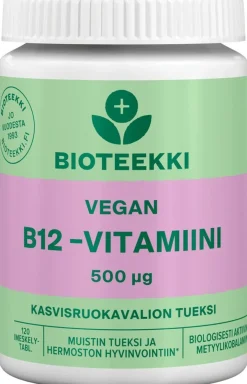 Bioteekki Vegan B12-vitamiini 120 tabl.