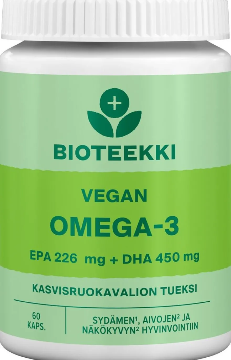 Bioteekki Vegan Omega-3 60 kaps.