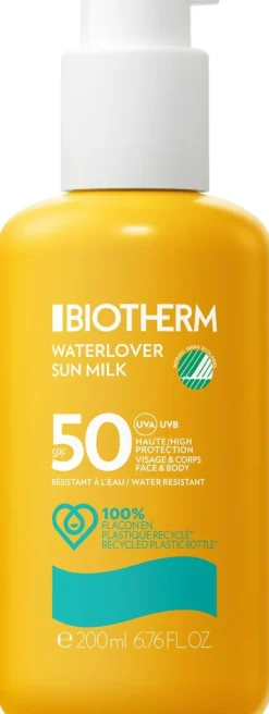 Biotherm Waterlover Sun Milk SPF50 aurinkovoide vartalolle ja kasvoille 200 ml