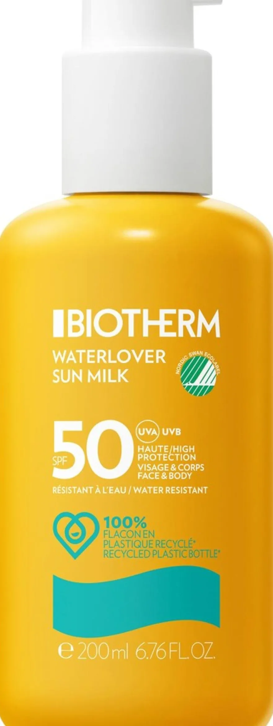 Biotherm Waterlover Sun Milk SPF50 aurinkovoide vartalolle ja kasvoille 200 ml