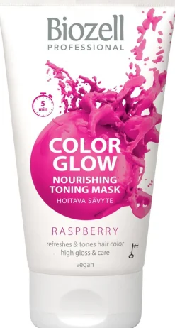 Biozell Color Glow Hoitava sävytenaamio Raspberry 150ml