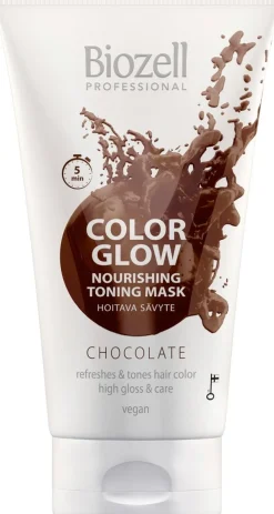 Biozell Color Glow Hoitava sävytenaamio Chocolate 150ml