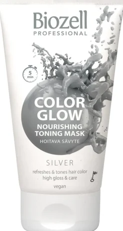 Biozell Color Glow Hoitava sävytenaamio Silver 150ml