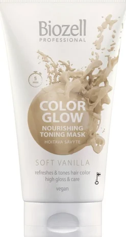 Biozell Color Glow Hoitava sävytenaamio Soft Vanilla 150ml