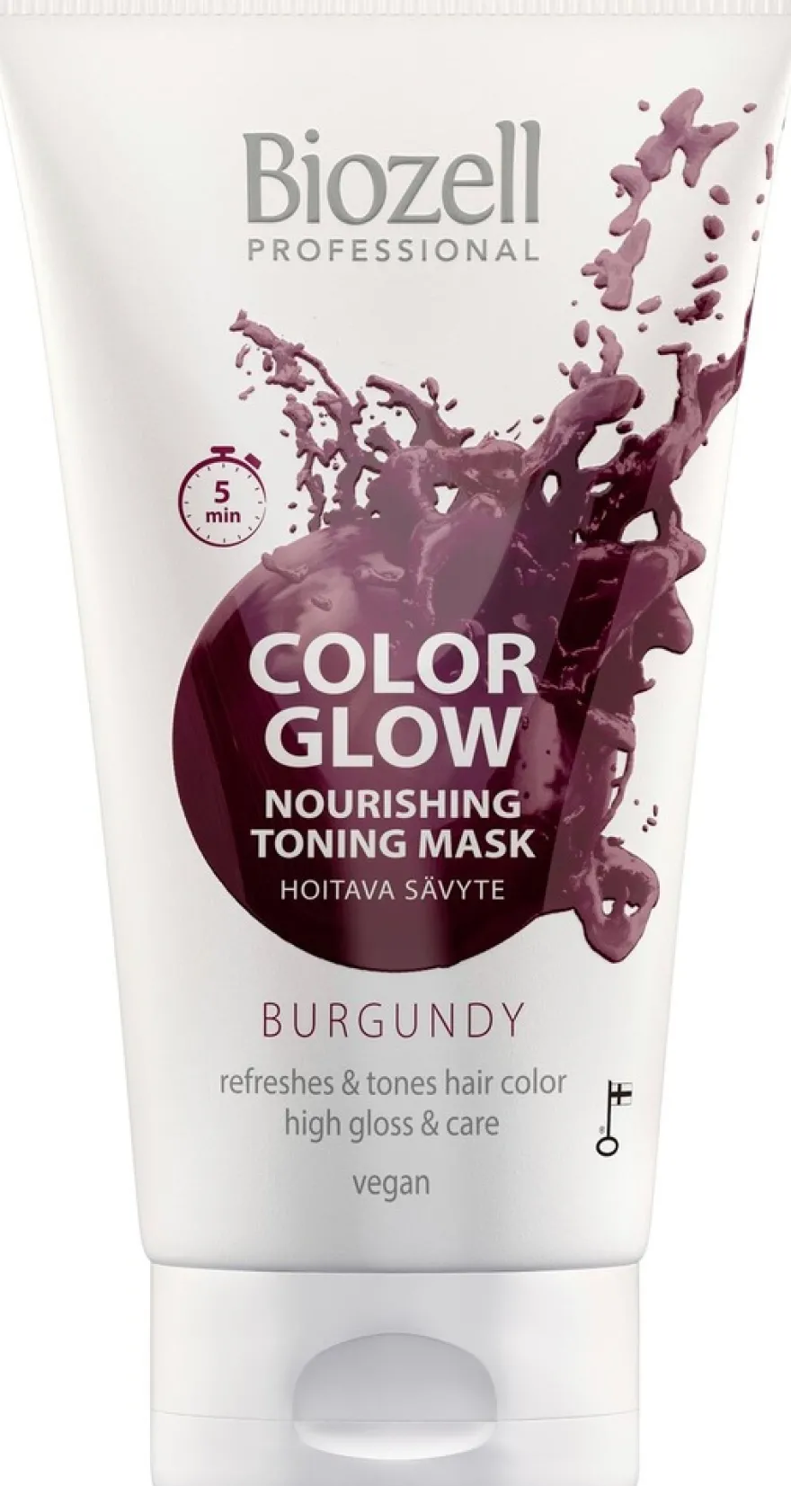 Biozell Color Glow Hoitava sävytenaamio Burgundy 150ml