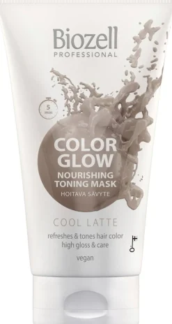 Biozell Color Glow Hoitava sävytenaamio Cool Latte 150ml