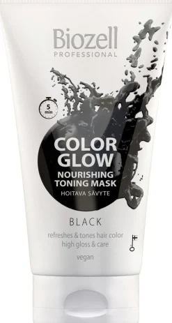 Biozell Color Glow Hoitava sävytenaamio Black 150ml