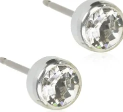 Blomdahl Bezel Crystal korvakorut 5mm