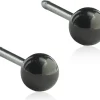 Blomdahl Black Ball korvakorut 3 mm