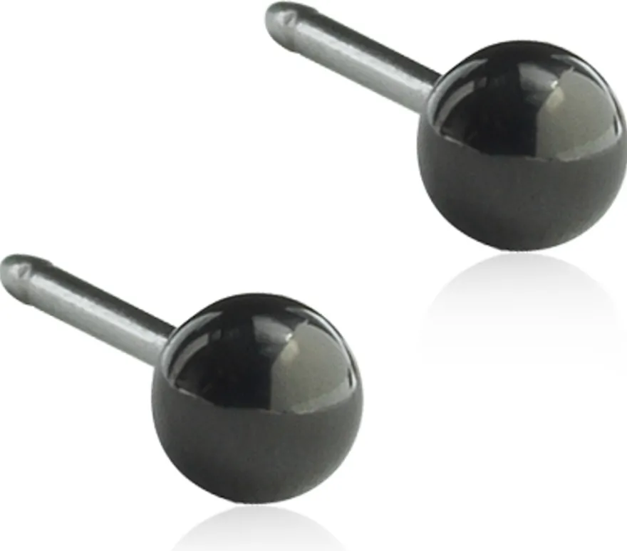 Blomdahl Black Ball korvakorut 3 mm