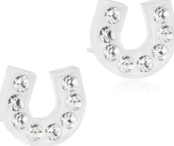 Blomdahl Brilliance Horseshoe Crystal korvakorut 7 mm