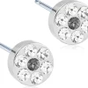 Blomdahl Brilliance Plenary Crystal/Black Diamond korvakorut 5mm