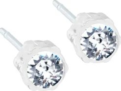 Blomdahl Crystal korvakorut 4 mm