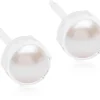 Blomdahl MP Bezel Pearl 6 mm, White korvakorut