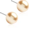 Blomdahl NT Pearl 8 mm, Golden shimmer korvakorut