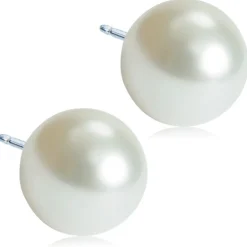 Blomdahl NT Pearl 10 mm, White korvakorut