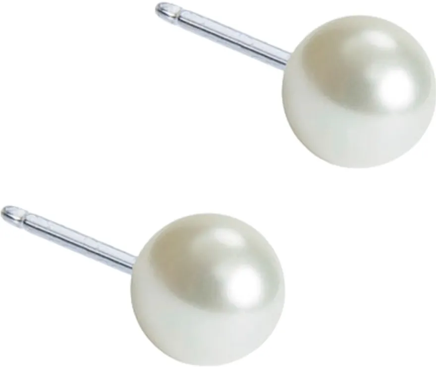 Blomdahl Pearl White korvakorut 4 mm