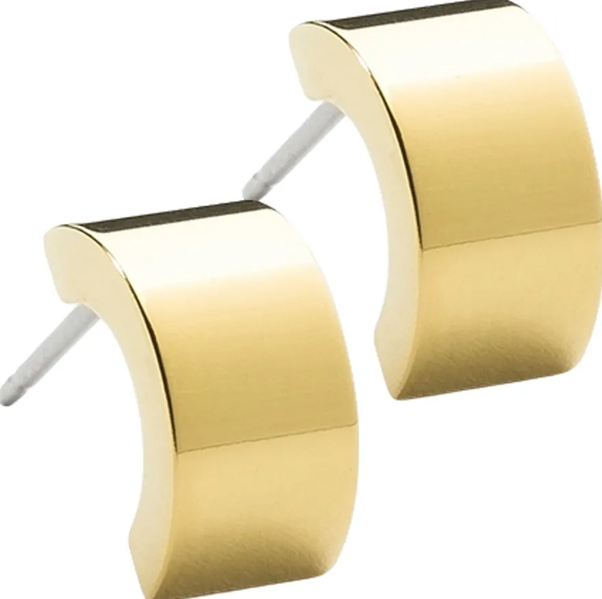Blomdahl Pendant Plain Grand Curved Gold korvakorut 10 mm