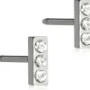 Blomdahl Petite Brilliance Straight Crystal korvakorut 5 mm