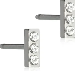 Blomdahl Petite Brilliance Straight Crystal korvakorut 5 mm