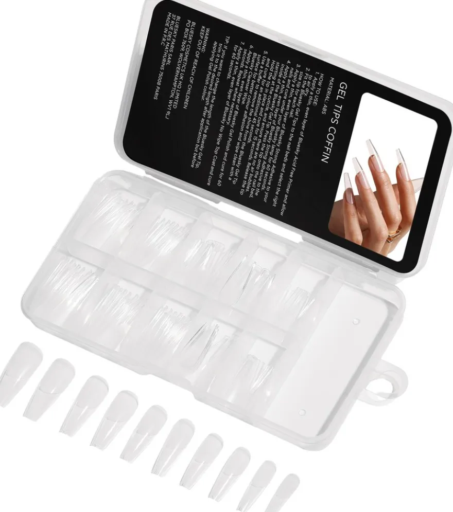 Bluesky Soft Gel Kokokynnen Tipit, Coffin