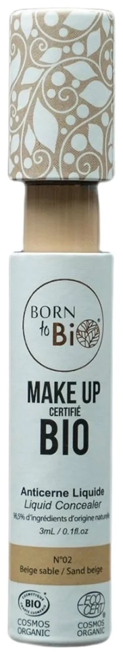 Born to Bio Organic Liquid Concealer N°2 - Nestemäinen peitevoide Sandy Beige 3ml